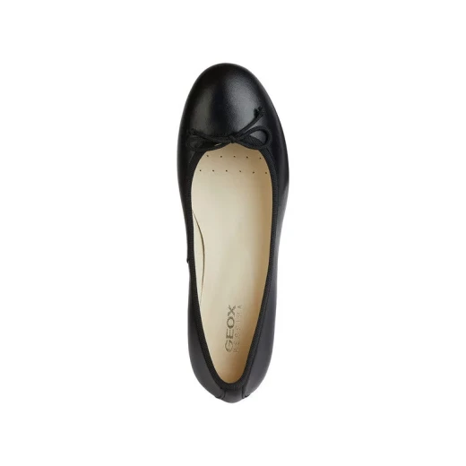 Geox Floretia Women's Ballet Flats Black Nappa Leather Bow Embellishment Comfortable Low Heel Lightweight Breathable Size 36 City Refinement Versatile Design For Endless Occasions - Floretia - Image 7