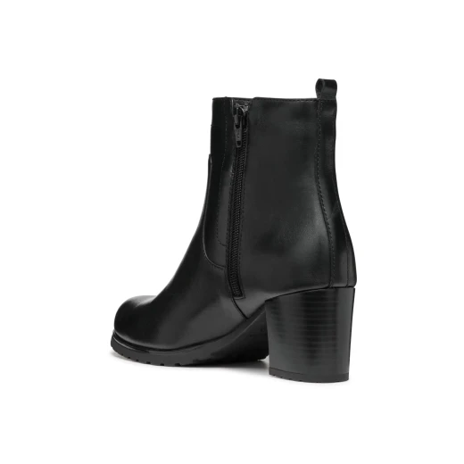Geox New Lise ABX Women's Ankle Boots in Black, Size 36. Breathable Leather with Block Heel and Rounded Toe. Perfect for Comfort and Style. Fast Delivery and Easy Exchange. - Geox - Image 11