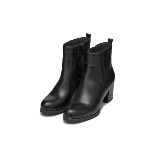 Geox New Lise ABX Women's Ankle Boots in Black, Size 36. Breathable Leather with Block Heel and Rounded Toe. Perfect for Comfort and Style. Fast Delivery and Easy Exchange. - Geox - Image 13