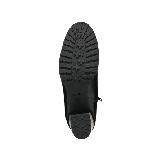 Geox New Lise ABX Women's Ankle Boots in Black, Size 36. Breathable Leather with Block Heel and Rounded Toe. Perfect for Comfort and Style. Fast Delivery and Easy Exchange. - Geox - Image 7