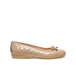 Annytah Woman Ballet Flats Patent Caramel Size 37 Breathable Comfort - Geox