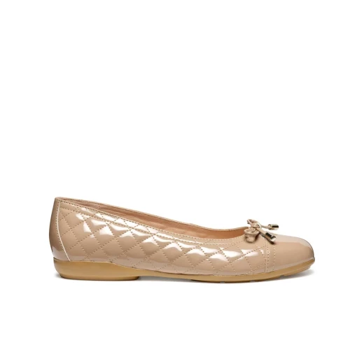 Annytah Woman Ballet Flats Patent Caramel Size 37 Breathable Comfort - Geox - Image 2