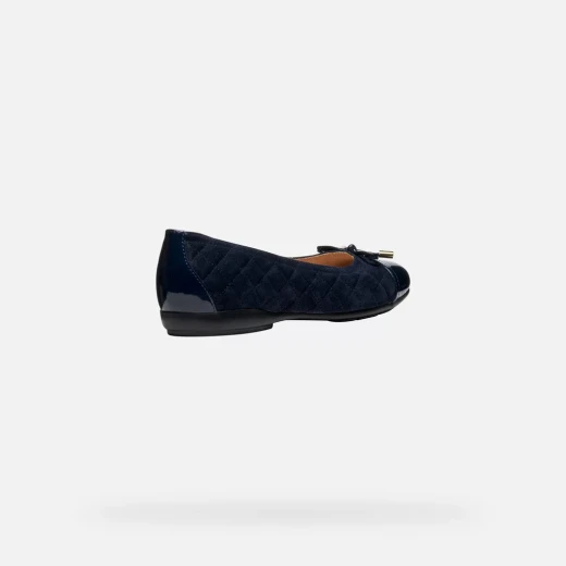 ANNYTAH Woman Ballet Flat Navy Blue Suede Breathable Design Classic Decorative Bow Embellishment Comfortable Stylish Footwear Size 36 For Everyday Wear - Geox - Image 5