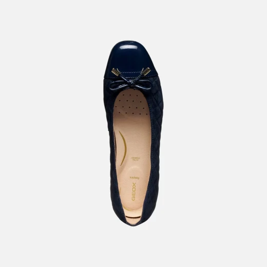 Annytah Woman Ballet Flats Navy Blue Suede Bow Embellishment Size 41 - Annytah - Image 7