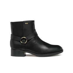Geox Felicity ABX Woman Ankle Boot Black Waterproof Breathable Leather 38 Urban Style Everyday City Dressing Protection Rain Fast Delivery Easy Exchange