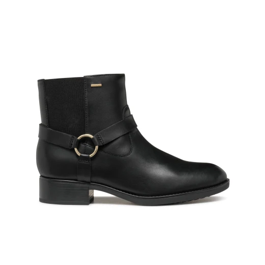 Geox Felicity ABX Woman Ankle Boot Black Waterproof Breathable Leather 38 Urban Style Everyday City Dressing Protection Rain Fast Delivery Easy Exchange - Geox - Image 2