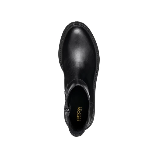 Geox Iridea Woman Ankle Boots Black Leather Size 41 Breathable Urban Contemporary Design Fast Delivery Easy Exchange at Geox Stores - Geox - Image 10