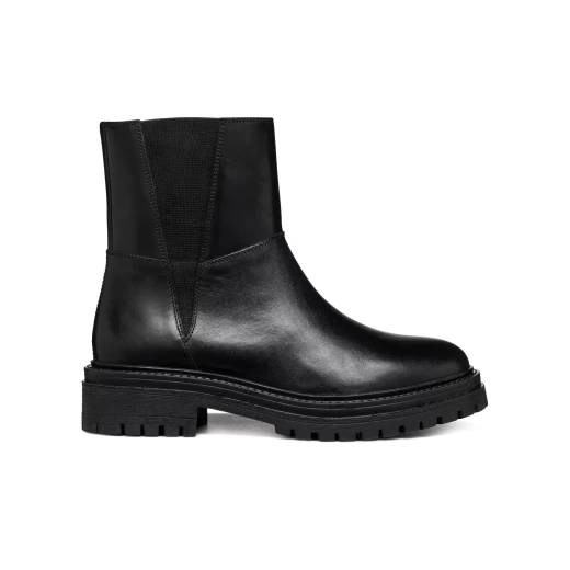 Geox Iridea Woman Ankle Boots Black Leather Size 41 Breathable Urban Contemporary Design Fast Delivery Easy Exchange at Geox Stores - Geox - Image 15