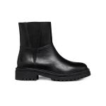 Geox Iridea Woman Ankle Boots Black Leather Size 41 Breathable Urban Contemporary Design Fast Delivery Easy Exchange at Geox Stores - Geox