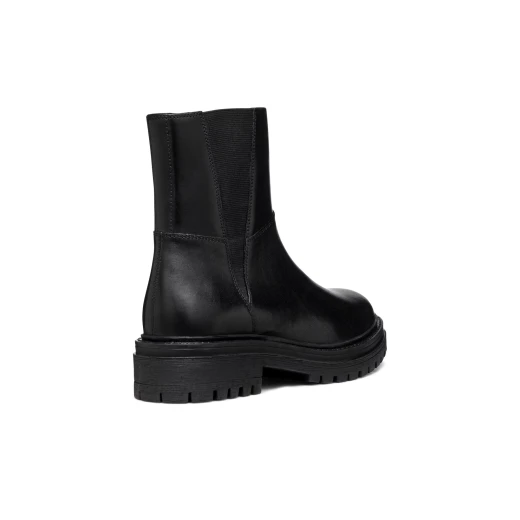 Geox Iridea Woman Ankle Boots Black Leather Size 41 Breathable Urban Contemporary Design Fast Delivery Easy Exchange at Geox Stores - Geox - Image 3
