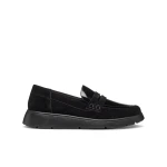 Arlara Woman Loafer Black 36 Suede and Patent Leather Effect Comfortable Fit Breathable Design for Metropolitan Appeal D46LCB.02266.C9999 - Geox