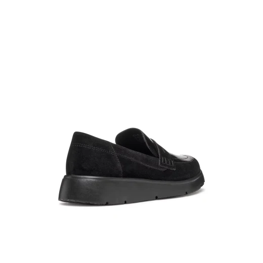 Arlara Woman Loafer Black 36 Suede and Patent Leather Effect Comfortable Fit Breathable Design for Metropolitan Appeal D46LCB.02266.C9999 - Geox - Image 5