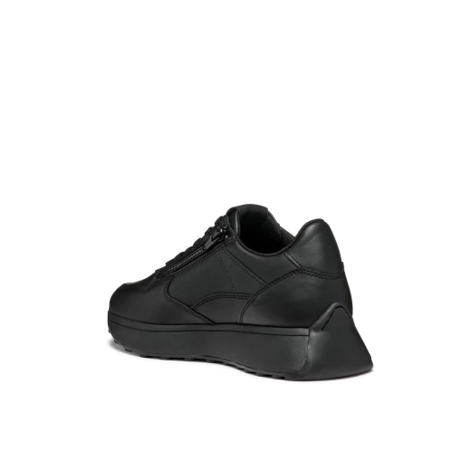 Amabel Woman LowCut Sneakers Black Nappa Leather Retro Running Shoe Style Breathable Comfortable Everyday Casual Footwear Size 37 Item Code D46MDA.00085.C9999 - Geox - Image 13
