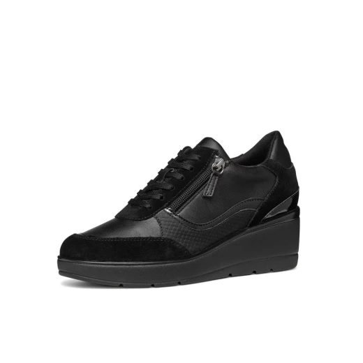 Geox Ilde Woman Sneakers Black Suede 37 Breathable Hybrid Style - Geox - Image 10