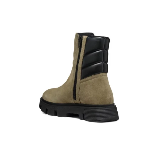 Geox Vilde Woman Ankle Boots in Musk Suede and Leatherette Material, Comfortable Cushioning Design, Active Style, Size 39, Fast Delivery, Easy Exchange - Geox - Image 4