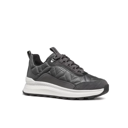 Geox Spherica Actif X2 ABX Waterproof Women's Sneakers in Grey, Size 37, Featuring Superior Cushioning and Bounce Effect for All Day Comfort and Style, Sporty Nylon and Suede Upper - Geox - Image 2