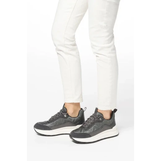 Geox Spherica Actif X2 ABX Waterproof Women's Sneakers in Grey, Size 37, Featuring Superior Cushioning and Bounce Effect for All Day Comfort and Style, Sporty Nylon and Suede Upper - Geox - Image 8