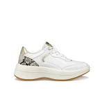 Geox Spherica ECUB-3 Woman Sneakers White 40 Active Chic Design Comfortable Lightweight Breathable Leather Effect Python Print Detailing Modern Style - Geox