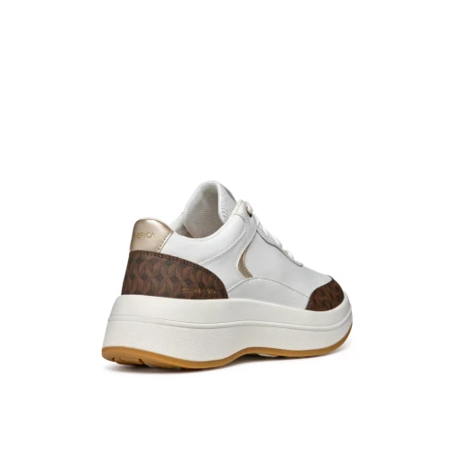 Geox Spherica ECUB-3 Woman's Sneakers White Nappa Leather Ultra Cushioning Sporty Casual Design Size 36 Breathable Lightweight Comfortable Fast Delivery Easy Exchange - Geox - Image 5