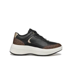 Geox Spherica ECUB-3 Woman's Sneaker Lightweight Cushioned Sporty Casual Style Nappa Leather 36 Black Fast Delivery Easy Exchange