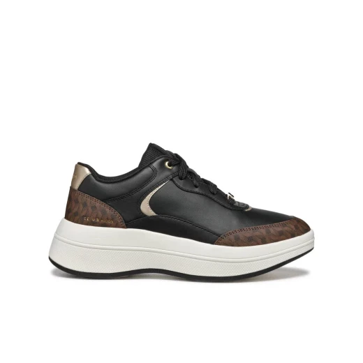 Geox Spherica ECUB-3 Woman's Sneaker Lightweight Cushioned Sporty Casual Style Nappa Leather 36 Black Fast Delivery Easy Exchange - Geox - Image 2