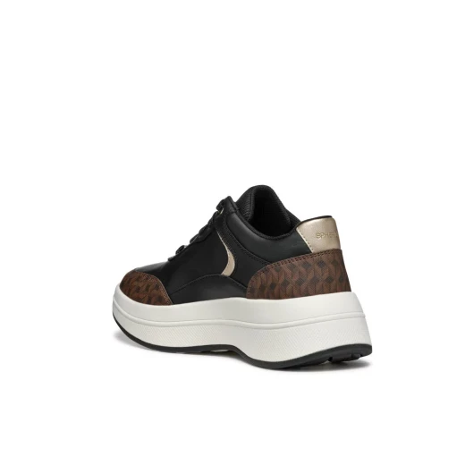 Geox Spherica ECUB-3 Woman's Sneaker Black Nappa Leather Cushioned Comfort 37 Sporty Casual Style - Image 6