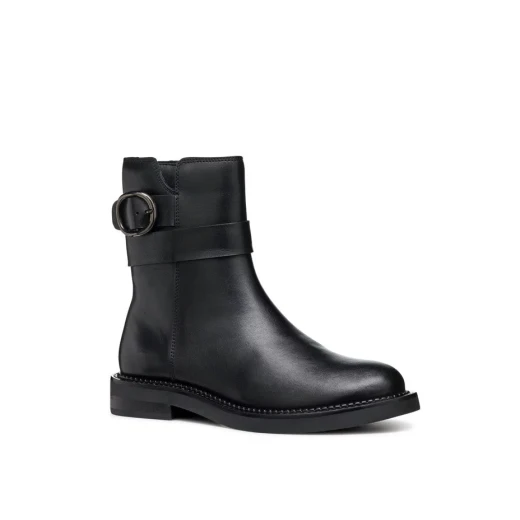 Geox Serilda Woman Ankle Boots Black Leather Size 37 Breathable Comfortable Design for City Wear Day and Night Easy Low Heel Classic Style Fast Delivery Exchangeable Geox Serilda Woman Ankle Boots Black Leather Size 37 Breathable Comfortable Design for City Wear Day and Night Easy Low Heel Classic Style Fast Delivery Exchangeable