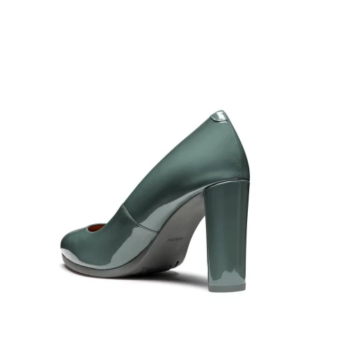 Geox Walk Pleasure 90 Women's Court Shoes Sage Green Patent Leather Size 37 Comfortable High Heel City Business Wear Fast Delivery Easy Exchange - Geox - Image 14