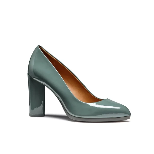 Geox Walk Pleasure 90 Women's Court Shoes Sage Green Patent Leather Size 37 Comfortable High Heel City Business Wear Fast Delivery Easy Exchange - Geox - Image 8