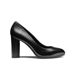 Geox Walk Pleasure 90 Women's Court Shoes Black Leather Comfortable Heels Size 39 Perfect for City Wear Business Attire Fast Delivery Easy Exchange at Geox Stores