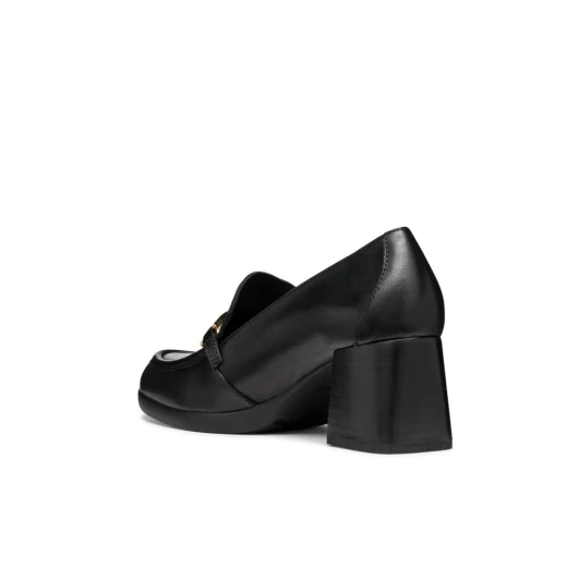 Geox Walk Pleasure 55 Women's Loafer Black Leather Shoes Size 37 EU Comfortable Mid Heel Classic Design Stylish City Outfit Fast Delivery Easy Exchange - Geox - Image 9
