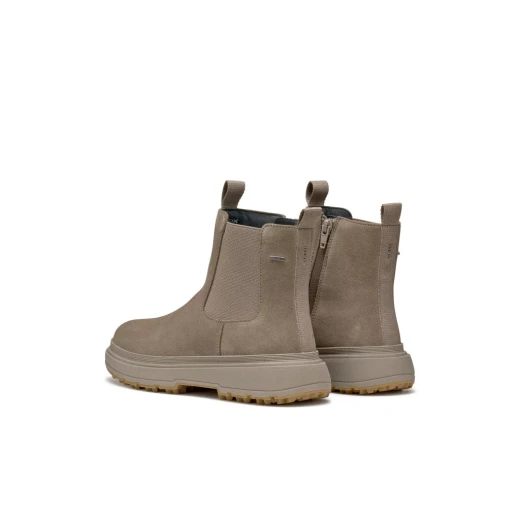 حذاء كاحل نسائي من جيوكس لاميدي + جريب جلد سويدي لون بني فاتح مقاس 39 تصميم قابل للتنفس نعل مريح يوفر قبضة مثالية لإطلالات أوقات الفراغ توصيل سريع سهولة التبادل - جيوكس - Image 11