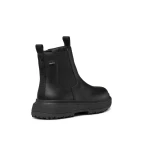 Geox Lamidie + Grip Women's Ankle Boots Black Size 37 Hybrid Design Breathable Nappa Leather Comfortable Gripping Sole Leisure Wear D46XMD.00085.C9999 - Geox