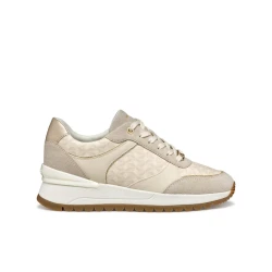 Desya Woman Sneakers Papyrus 41 Printed Leather Effect Suede Casual Shoes