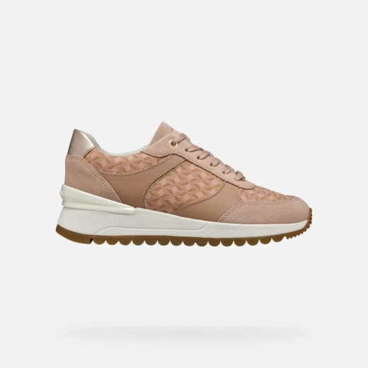 Desya Woman Sneakers Nude 37 Lightweight Breathable Casual Shoes - Geox - Image 11