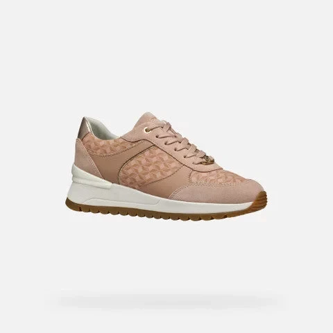 Desya Woman Sneakers Nude 37 Lightweight Breathable Casual Shoes - Geox - Image 12