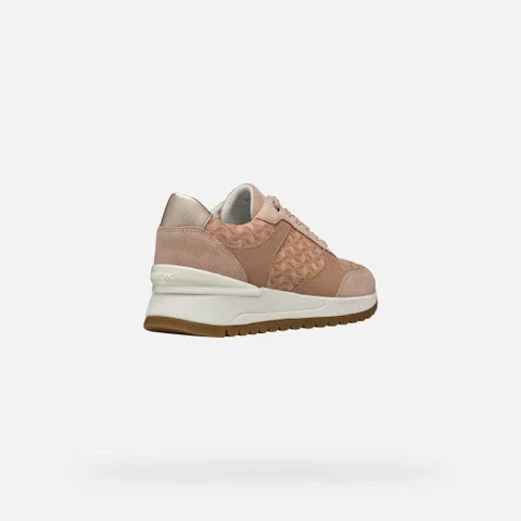 Desya Woman Sneakers Nude 37 Lightweight Breathable Casual Shoes - Geox - Image 13