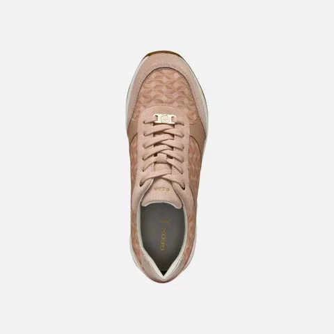 Desya Woman Sneakers Nude 37 Lightweight Breathable Casual Shoes - Geox - Image 9