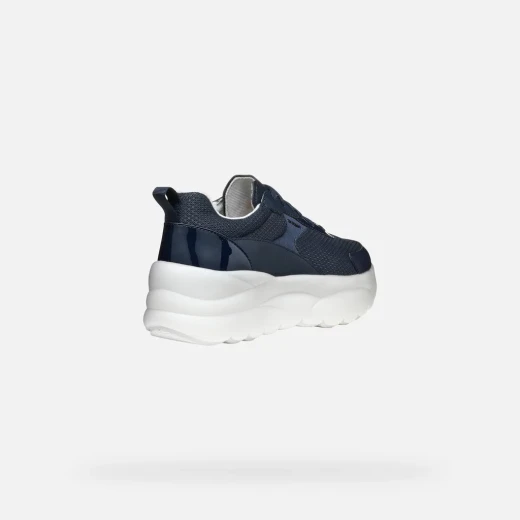 XTORS Woman Sneakers Navy Mesh Leather Effect Casual Shoes Size 38 - Xtors - Image 10