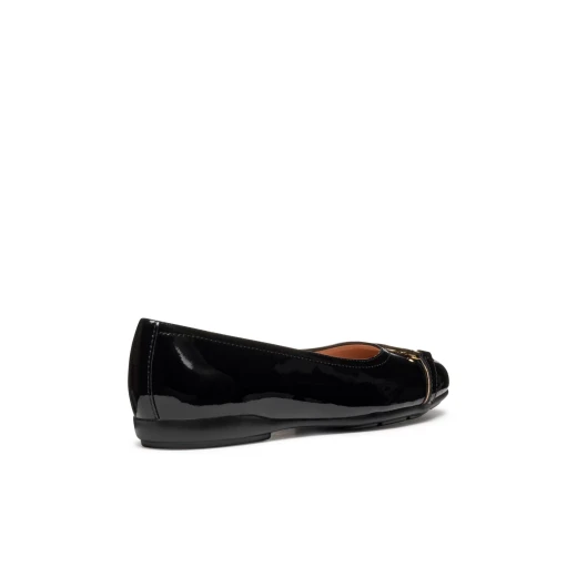 Annytah Woman Ballet Flats Black Patent Leather City Style 38 Ideal for Office & Evening Wear Timeless Design Durable Comfortable Slip On Formal Shoes - Geox - Image 5