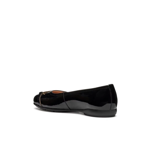 Annytah Woman Black Patent Leather Ballet Flats Size 36 Stylish City Shoes for Women Perfect for Office and Evening Wear Comfortable Design ITEM CODE D557NB 00066 C9999 - Geox - Image 6