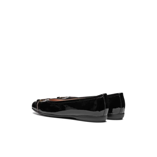 Annytah Woman Black Patent Leather Ballet Flats Size 36 Stylish City Shoes for Women Perfect for Office and Evening Wear Comfortable Design ITEM CODE D557NB 00066 C9999 - Geox - Image 8