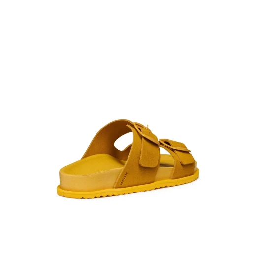 Sandybett Woman Yellow Suede Sandals Size 39 Breathable Everyday Design for Women Featuring Comfort and Modern Style Ideal for Warm Weather D558RA.00022.C2000 - Geox - Image 13