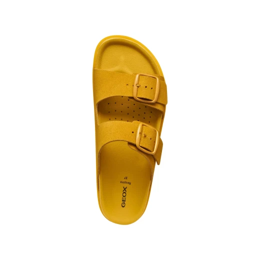 Sandybett Woman Sandals Yellow Suede 36 Everyday Comfort Breathable - Geox - Image 9