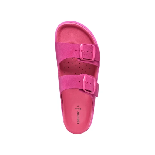 Sandybett Women's Fuchsia Sandals Size 38 Comfortable Suede Upper Breathable Design for Everyday Wear Stylish Footwear for Warm Weather D558RA.00022.C8002 - Geox - Image 4