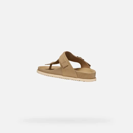 SANDYBETT Woman Thong Sandals in Light Taupe Suede, Size 37, Comfortable Breathable Design for Everyday Wear, SKU D558RB.00022.C6738 - Image 8