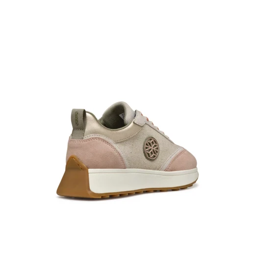 Amabel Woman Sneakers Sand Color 41 Size Stylish Suede and Fabric Upper Breathable Casual Shoes Active Energy Design for Women - Geox - Image 6