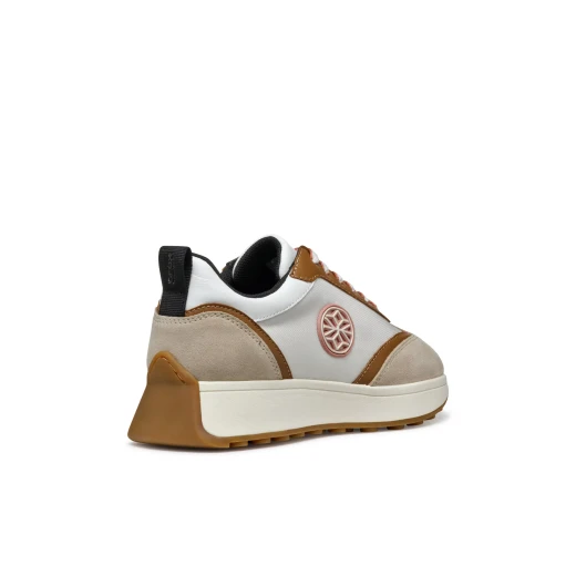 Amabel Woman Light Taupe Suede and Nylon Sneakers 36 Modern Breathable Comfort Casual Active Design Statement Shoes Featuring Textured Uppers for Everyday Wear - Geox - Image 10