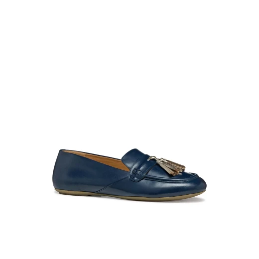 حذاء بالماريا نسائي كحلي أزرق شراشيب جلد مقاس 40 أوروبي - جيوكس - Image 12