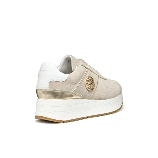 Nekency Woman Casual Sneakers Taupe 41 Breathable Wedge Shoes - Geox - Image 10